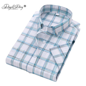 DAVYDAISY High Quality Men Clothes 2018 Summer Men Shirt Short Sleeved 100% Cotton Shirt Business Men camisa masculina DS248