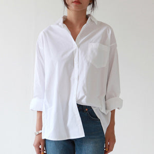 Casual Loose Women Shirts 2018 Autumn New Fashion Collar Plus Size Blouse Long Sleeve Buttons White Shirt Women Tops Streetwear